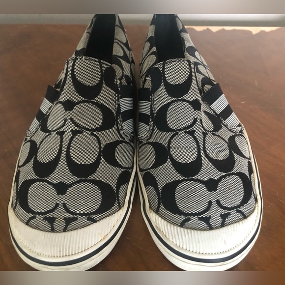 Coach Shoes - COACH signature logo slip on sneakers